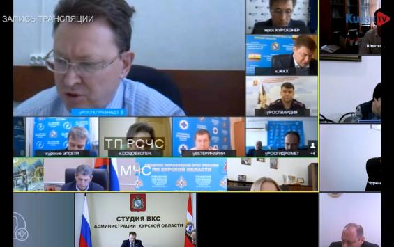 Губернатор Курской области провел очередное заседание оперштаба по борьбе с коронавирусом