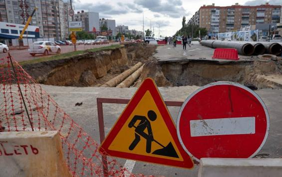 В Курске продолжают реконструкцию тепломагистрали на Студенческой