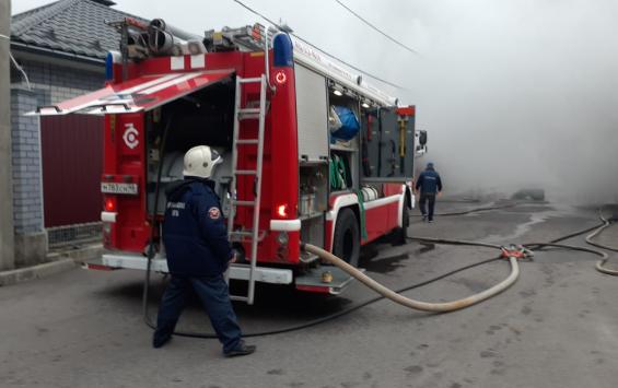 Пожар в Курском районе уничтожил автомобиль