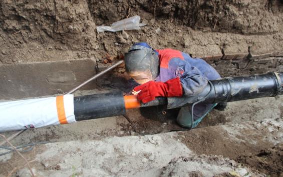 На двух улицах Курска обновили 780 метров теплосетей