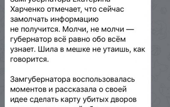 Замгубернатора Курской области предложила составить карту «убитых дворов»