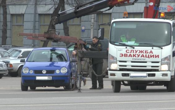 Перекрытие улиц в Курске продолжается