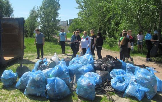 В Курчатове школьники приняли участие в "Чистых играх"