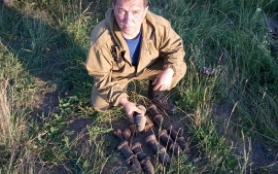 За день в двух точках Курской области были найдены боеприпасы