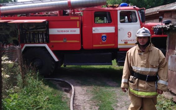 Под Курчатовом пожарные спасли мужчину
