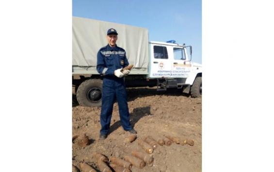 В Курской области нашли арсенал из 118-ти артиллерийских снарядов