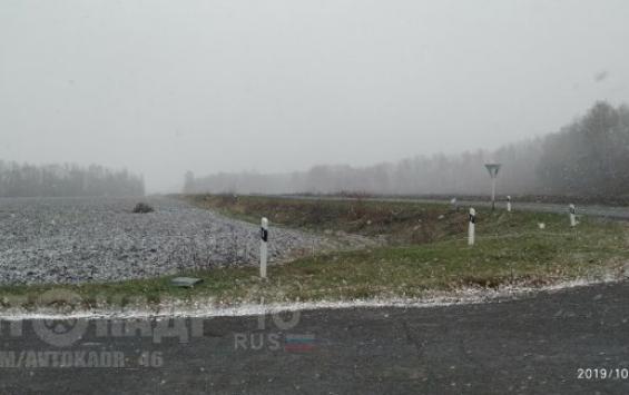 Первыми снег в Курской области увидели автомобилисты