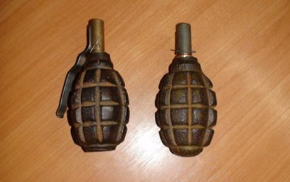 В Курской области спасатели обезвредили две гранаты