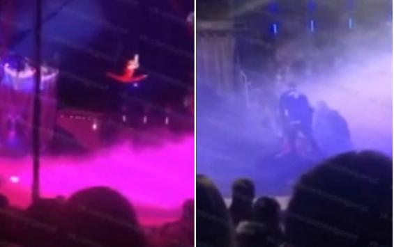 ЧП в Белгороде: во время выступления сорвалась воздушная гимнастка (ВИДЕО)