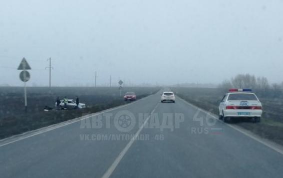 Порядка десяти ДТП с улетевшими авто зафиксировано в Курской области за утро