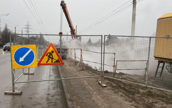 Курская «Квадра» завершает ремонт теплотрассы на 50 лет Октября