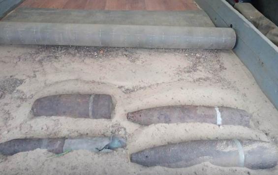 В Курской области обнаружены артиллерийские снаряды времён Великой Отечественной войны