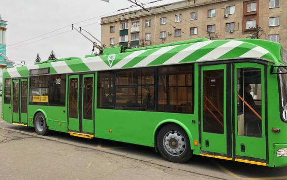 Дизайн-код «позеленил» курские троллейбусы
