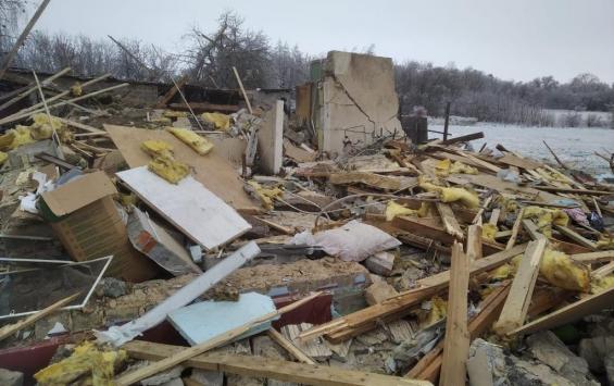 В Обоянскойм районе Курской области взорвался дом
