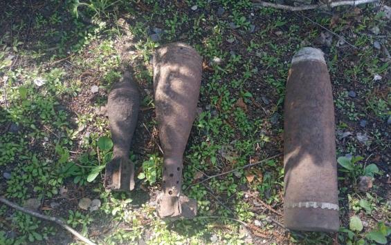 В Горшеченском районе Курской области нашли снаряды времен войны