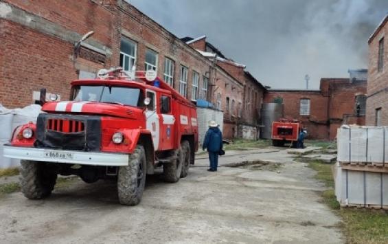 Пожар на сахарном заводе во Льгове потушен
