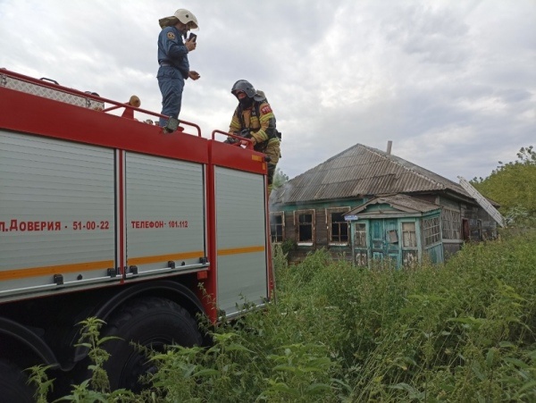 Пожар в Мантуровском районе