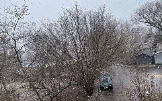 В Курской области ночью 1 апреля ожидается мокрый снег