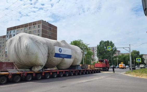 На Курскую АЭС-2 привезли новый парогенератор для энергоблока