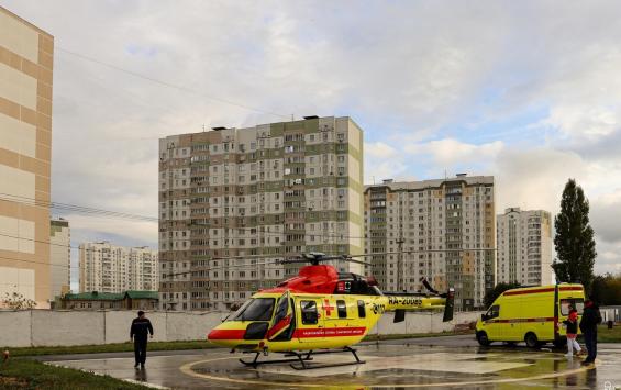 В Курской области вертолёт санавиации совершил 129 вылетов