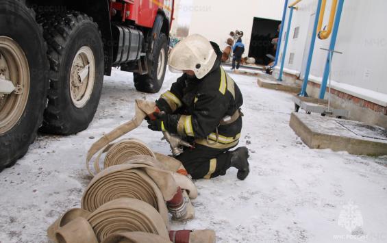 В Курске огнеборцы проверили плановые учения на РТИ