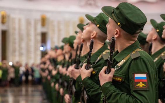 В Музее Победы состоялась присяга новобранцев из Курской области, которые стали солдатами Преображенского полка