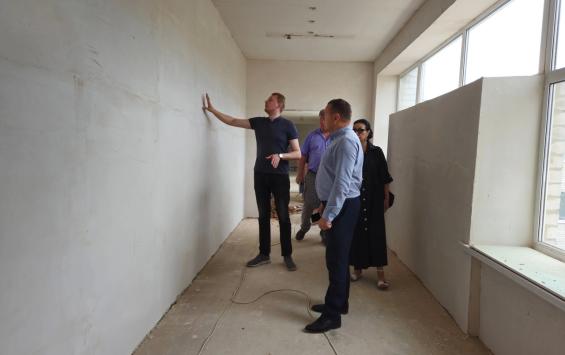 В Курской области проводят ремонт школы