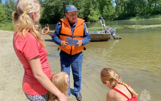 В Курской области проведены работы по поиску детей без присмотра взрослых на водоемах