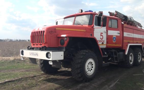 В Курском районе горел жилой дом 