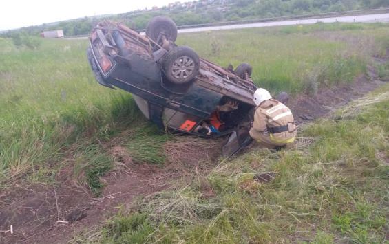 В Октябрьском районе Курской области перевернулась «шестёрка»