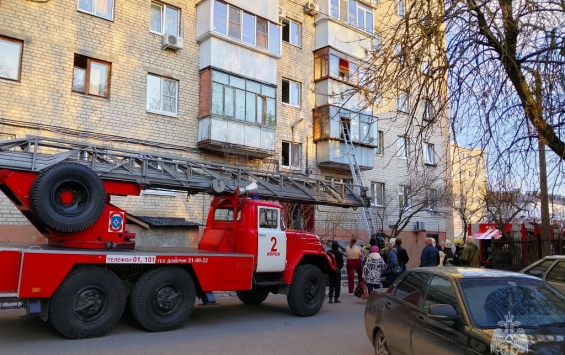 В Курске при пожаре на Ленина пострадал местный житель