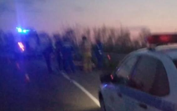 В Курской области мотоциклист врезался в отбойник