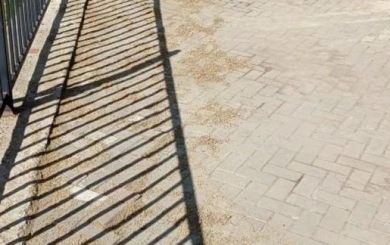 В Курске на Ермошкином озере привели в порядок плитку