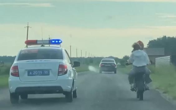 В Курской области в Железногорске у несовершеннолетних водителей изъяли три единицы мототехники