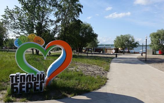 В Курчатове обустраивают пляж с надувным аквапарком